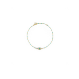 Beaded Enamel Evil Eye Bracelet
