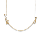 Custom Lowercase Multiple Name Necklace