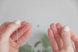 Centered Diamond Initial Necklace