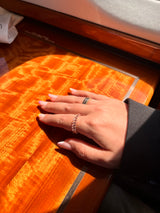 Oval Morganite Eternity Band