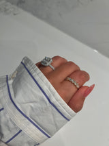 Mismatched Diamond Baguette Band