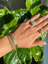 Custom Diamond Initial Charm Bangle