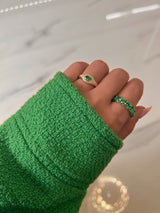 Large Emerald Eternity Band