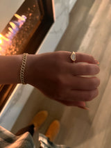 Diamond Heart Signet Ring