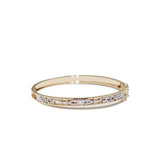 Custom Diamond Initial Charm Bangle