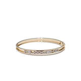 Custom Diamond Initial Charm Bangle