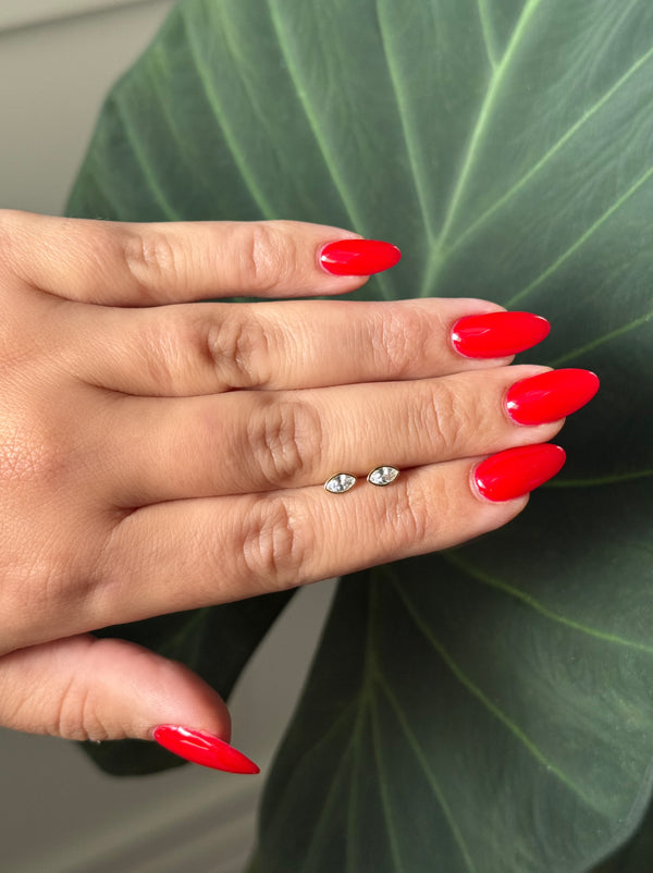 Mini Marquise Studs