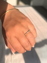 Baguette Round Diamond Band