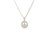 Diamond Peace Necklace