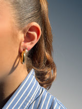 Pearl Bezel Studs