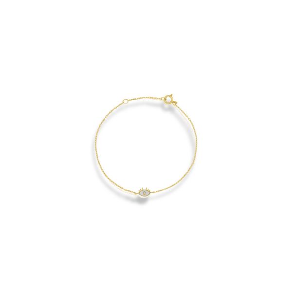 Enamel Evil Eye Bracelet