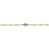 Baby Blue Evil Eye Ball Bracelet