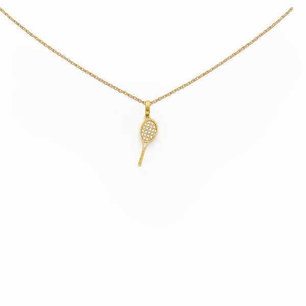 Mini Tennis Racquet Necklace
