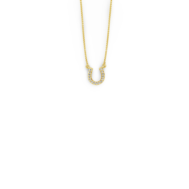 Diamond Horseshoe Necklace