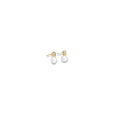 Pearl Bezel Studs