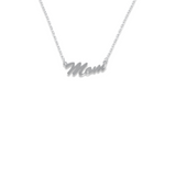 Cursive Mom Necklace