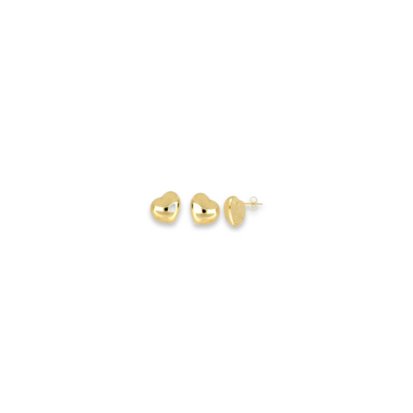 Large Heart Studs