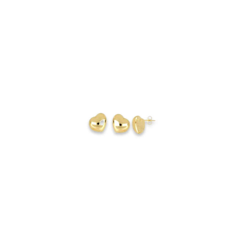 Large Heart Studs