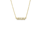 Diamond Roman Numeral Date Necklace