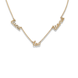 Custom Lowercase Multiple Name Necklace