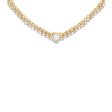 Cuban Gem Heart Necklace