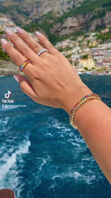 Rainbow Tennis Bracelet