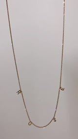 Custom Spaced Name Necklace