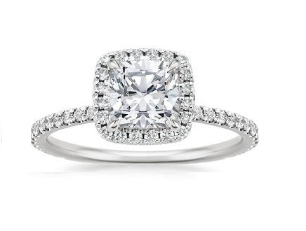 Complete Cushion Cut with Halo