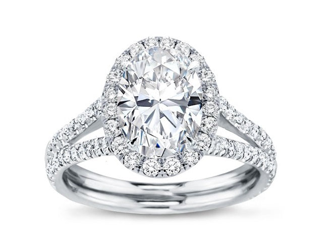 Complete Oval Diamond Ring