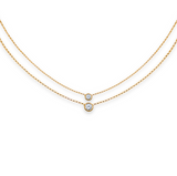Diamond Bezel Necklace
