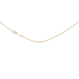 Diamond Initial and Bezel Bracelet