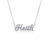 Custom Diamond Script Necklace