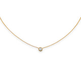 Diamond Bezel Necklace