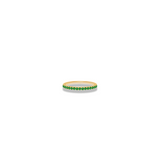 Emerald Half Eternity Band