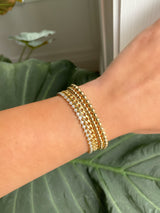 Gold Ball Bracelet 3mm