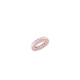 Oval Morganite Eternity Band