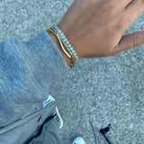 Thick Wave Bangle