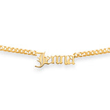 Old English Cuban Name Necklace