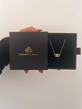 Sapphire Diamond Evil Eye Necklace