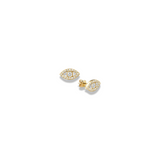 Diamond Evil Eye Studs