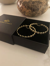 Large Puff Anchor Hoops
