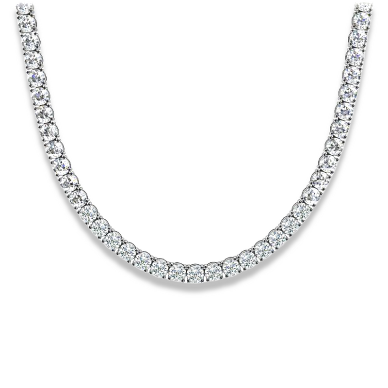 Diamond Tennis Necklace 15.40 ct