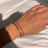 Pink Tourmaline Tennis Bracelet