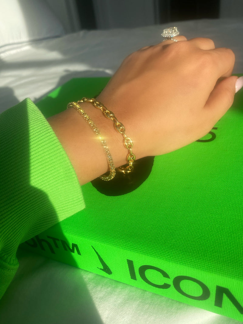 Green Peridot Tennis Bracelet