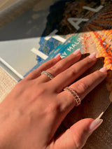 Oval Morganite Eternity Band