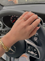 Diamond Oval Link Band