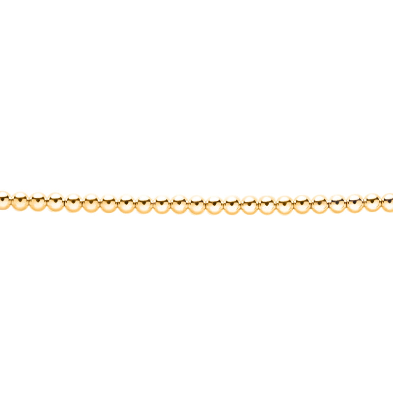 Gold Ball Bracelet 4mm