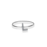 Diamond Initial Ring